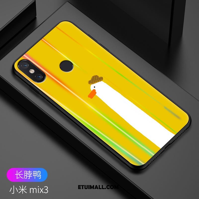 Etui Xiaomi Mi Mix 3 Moda Żółty Silikonowe Nubuku Osobowość Obudowa Kup