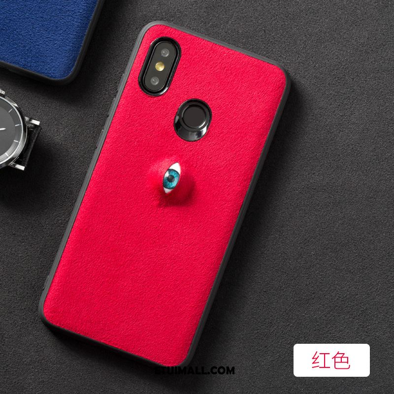 Etui Xiaomi Mi Mix 3 Telefon Komórkowy Prawdziwa Skóra Zamszowe Czerwony All Inclusive Pokrowce Tanie