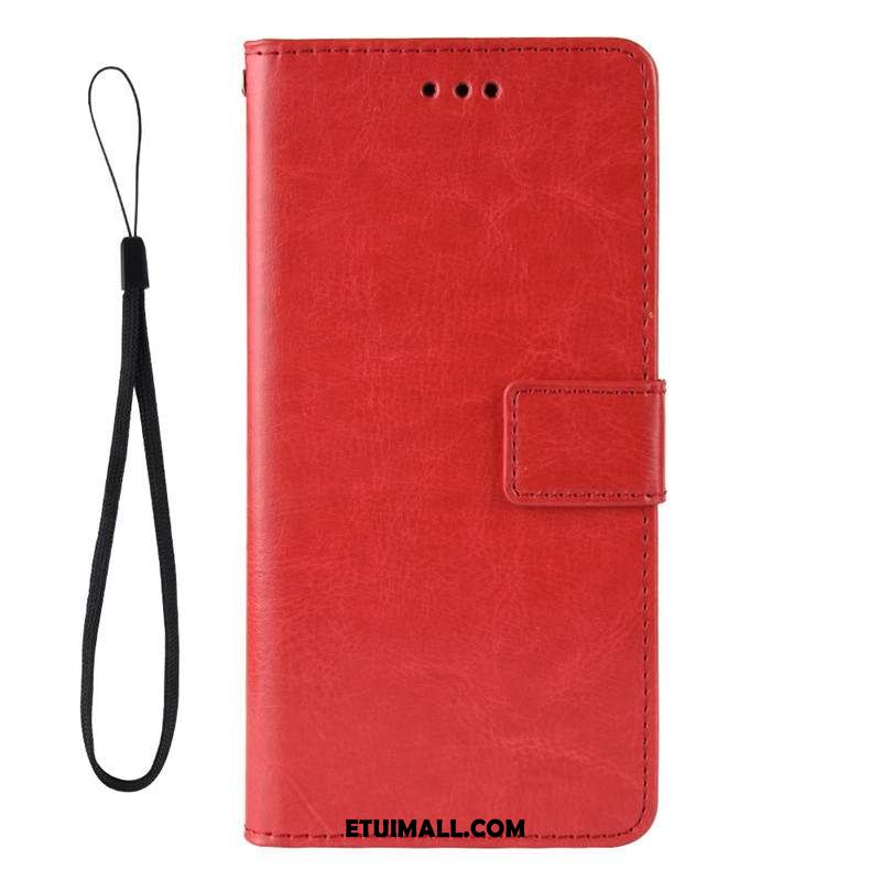 Etui Xiaomi Mi Note 10 Lite Czerwony Telefon Komórkowy Mały Skórzany Futerał Jednolity Kolor Futerał Kupię