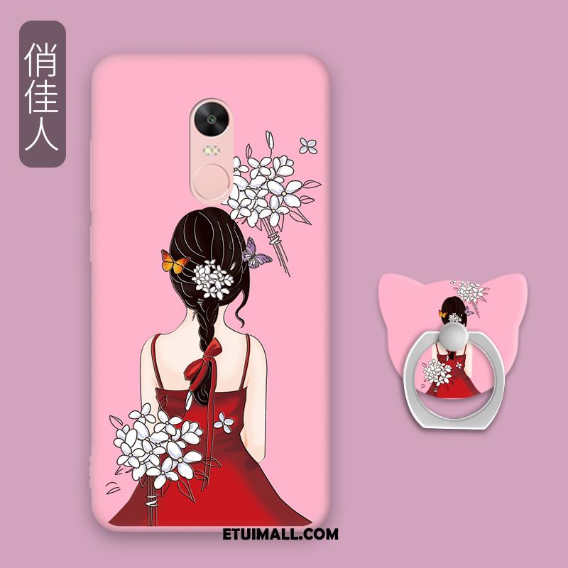 Etui Xiaomi Redmi 5 Telefon Komórkowy Anti-fall Miękki Różowe Mały Obudowa Dyskont