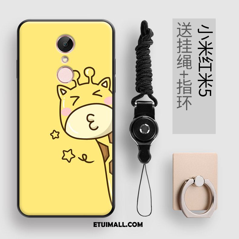 Etui Xiaomi Redmi 5 Żółty Telefon Komórkowy Miękki Czerwony Anti-fall Obudowa Kup