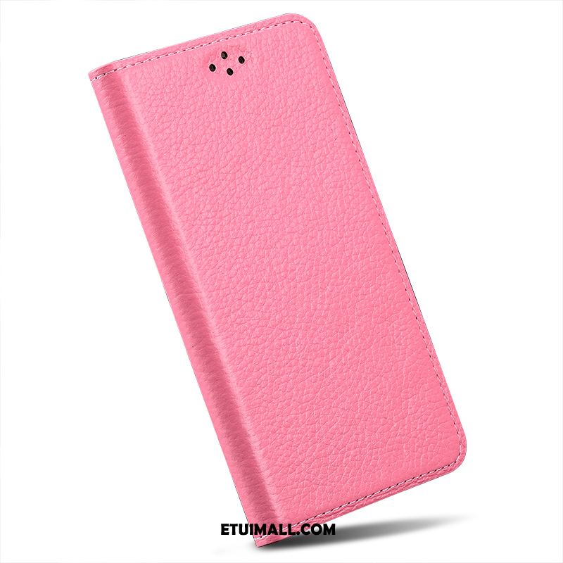 Etui Xiaomi Redmi 6a Różowe Skórzany Futerał Klapa Telefon Komórkowy Prawdziwa Skóra Pokrowce Online