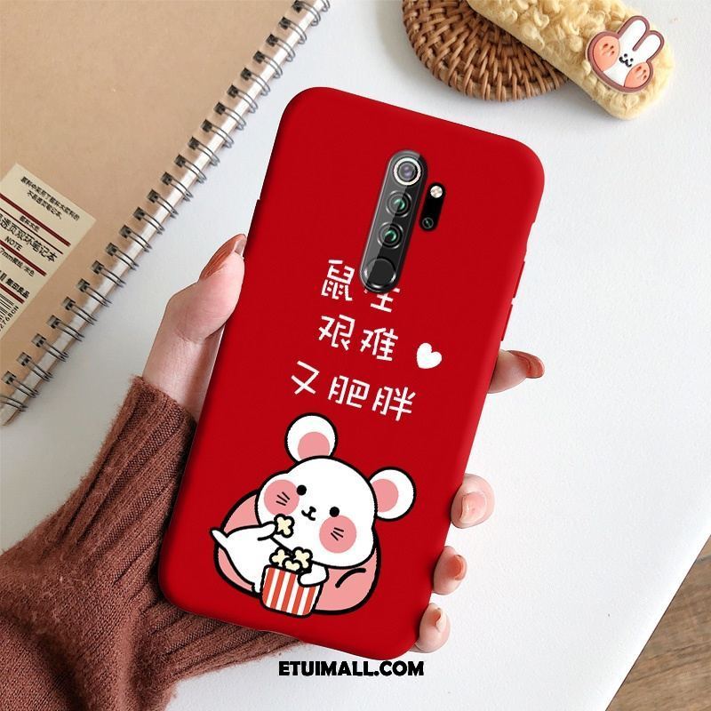 Etui Xiaomi Redmi Note 8 Pro Ochraniacz Tendencja Czerwony Netto Cienkie Mały Obudowa Tanie