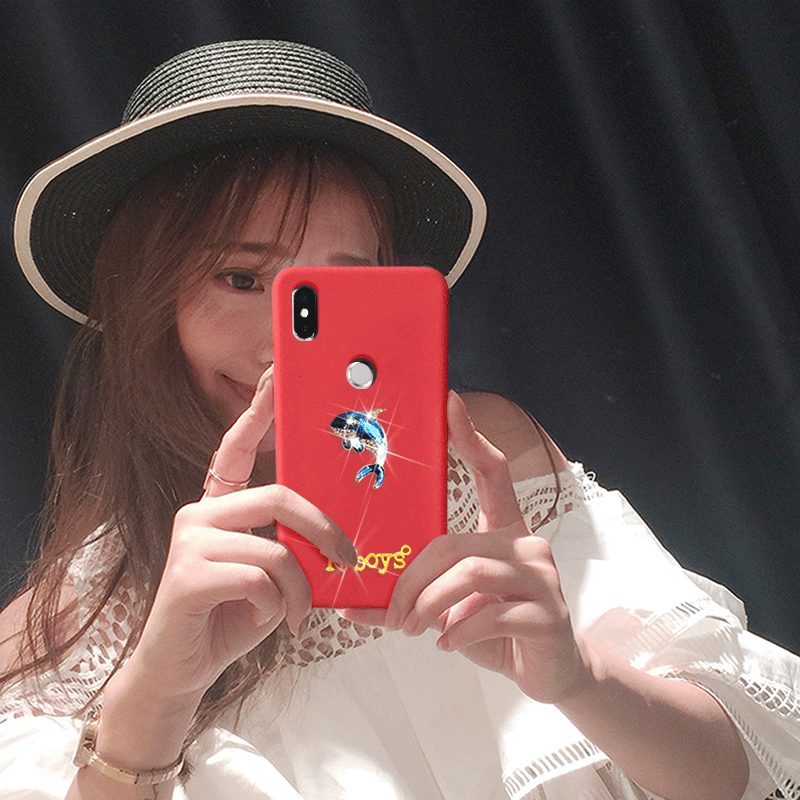 Etui Xiaomi Redmi S2 Rhinestone Silikonowe Wysoki Kreskówka Telefon Komórkowy Futerał Sklep