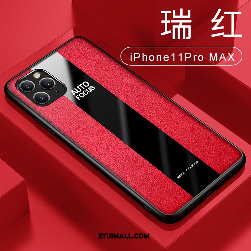 Etui iPhone 11 Pro Max Anti-fall All Inclusive Biznes Czerwony Torby Futerał Tanie