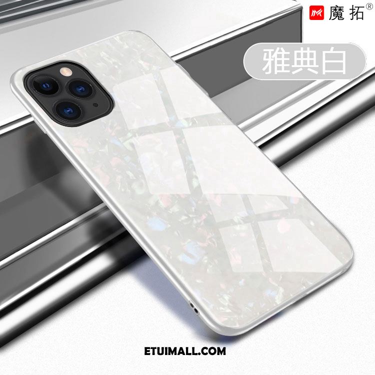 Etui iPhone 11 Pro Max Ring Telefon Komórkowy Szkło Biały Wiszące Ozdoby Pokrowce Sklep