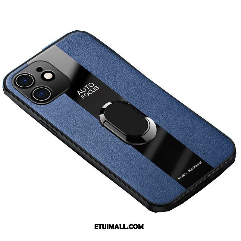 Etui iPhone 12 Biznes Ciemno Niebieski Anti-fall Telefon Komórkowy Skórzany Futerał Pokrowce Oferta