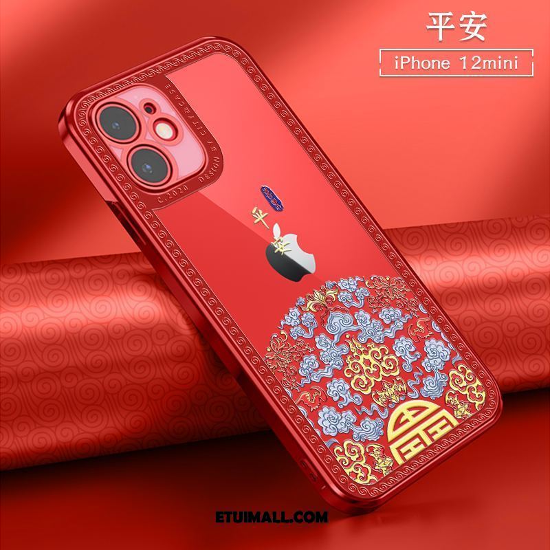 Etui iPhone 12 Mini All Inclusive Chiński Styl Miękki Anti-fall Przezroczysty Pokrowce Na Sprzedaż