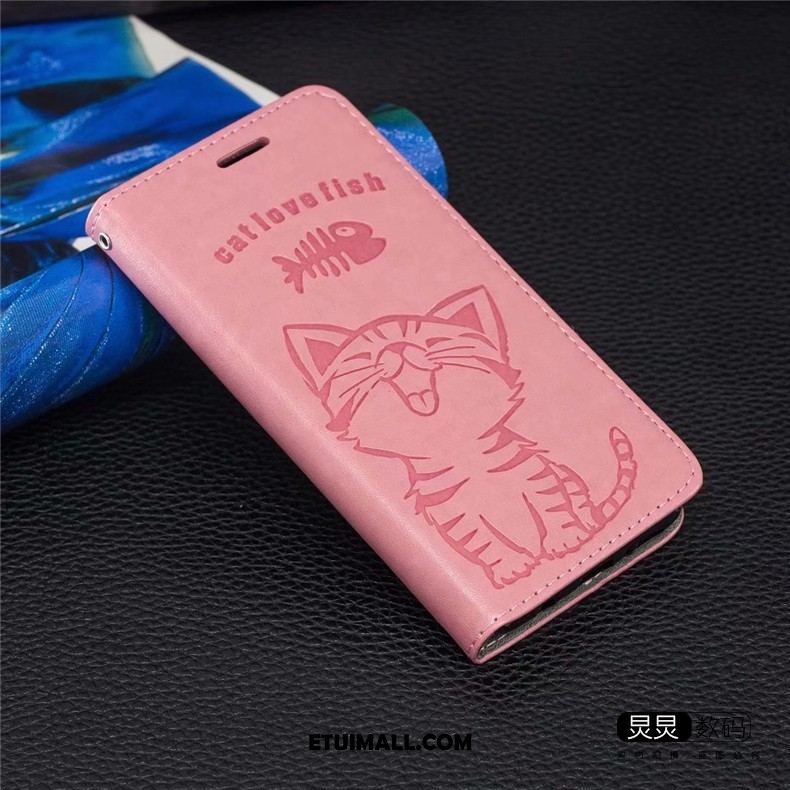 Etui iPhone 12 Pro Max Różowe Telefon Komórkowy Skórzany Futerał Klapa Karta Pokrowce Sklep