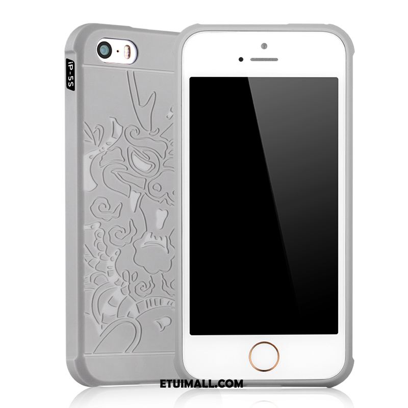 Etui iPhone 5 / 5s Osobowość Miękki Czarny Telefon Komórkowy Szary Futerał Sprzedam