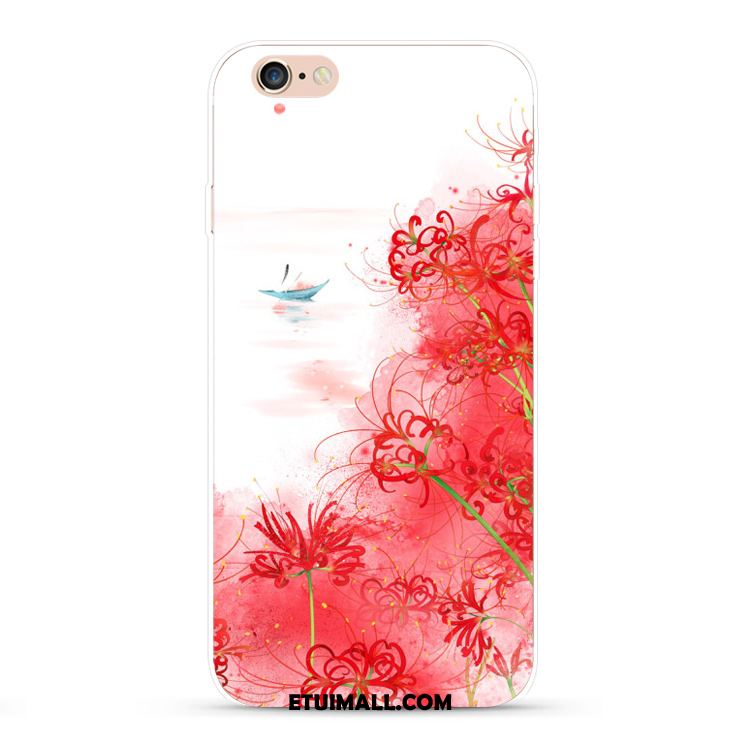 Etui iPhone 6 / 6s Plus Telefon Komórkowy Czerwony Kwiaty Sztuka Miękki Obudowa Kup