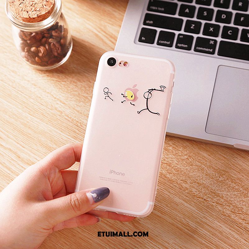Etui iPhone 7 Kreskówka Miękki All Inclusive Telefon Komórkowy Różowe Obudowa Na Sprzedaż
