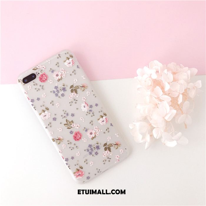 Etui iPhone 7 Plus Kwiaty Biały Mały Telefon Komórkowy Silikonowe Pokrowce Sprzedam