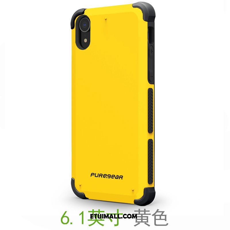 Etui iPhone Xr All Inclusive Żółty Telefon Komórkowy Silikonowe Anti-fall Futerał Na Sprzedaż