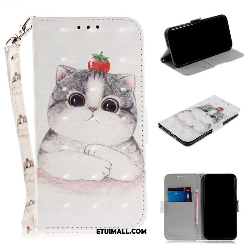 Etui iPhone Xr Ochraniacz Biały Kotek Skórzany Futerał Telefon Komórkowy Pokrowce Na Sprzedaż