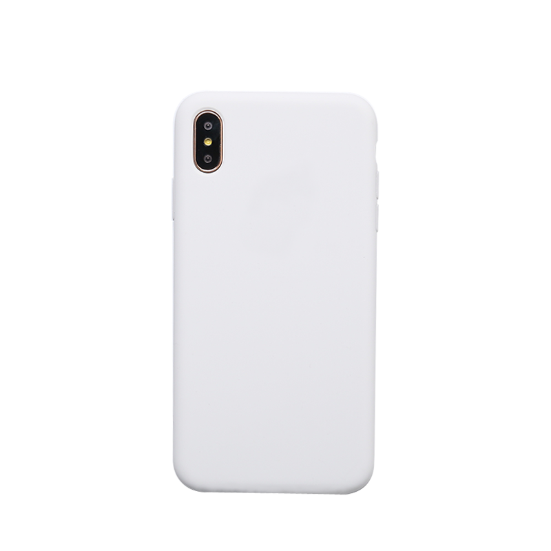 Etui iPhone Xs Biały Telefon Komórkowy Szary Silikonowe Jasny Futerał Sklep