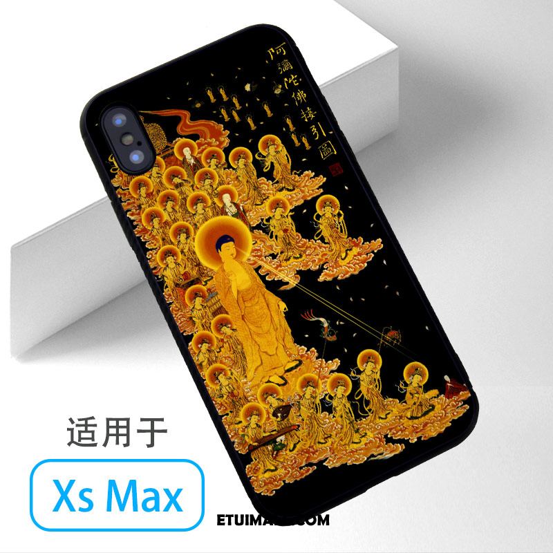 Etui iPhone Xs Max Telefon Komórkowy Budda Żółty Futerał Sklep