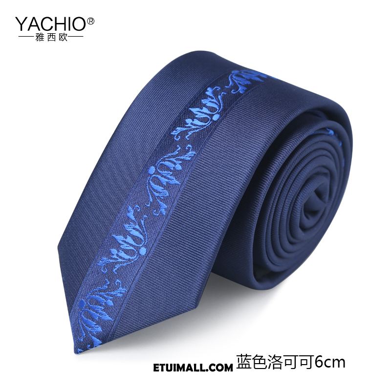 Krawat Pudełko Na Prezenty 6 Cm Męska Na Sprzedaż, Krawat Męskie Wąskie Moda Blau
