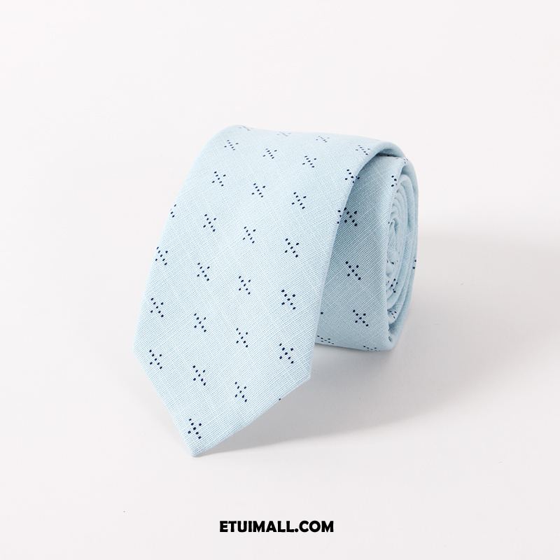Krawat Student Drukowanie Moda Sklep, Krawat Męskie Wąskie Casual Blau Weiß