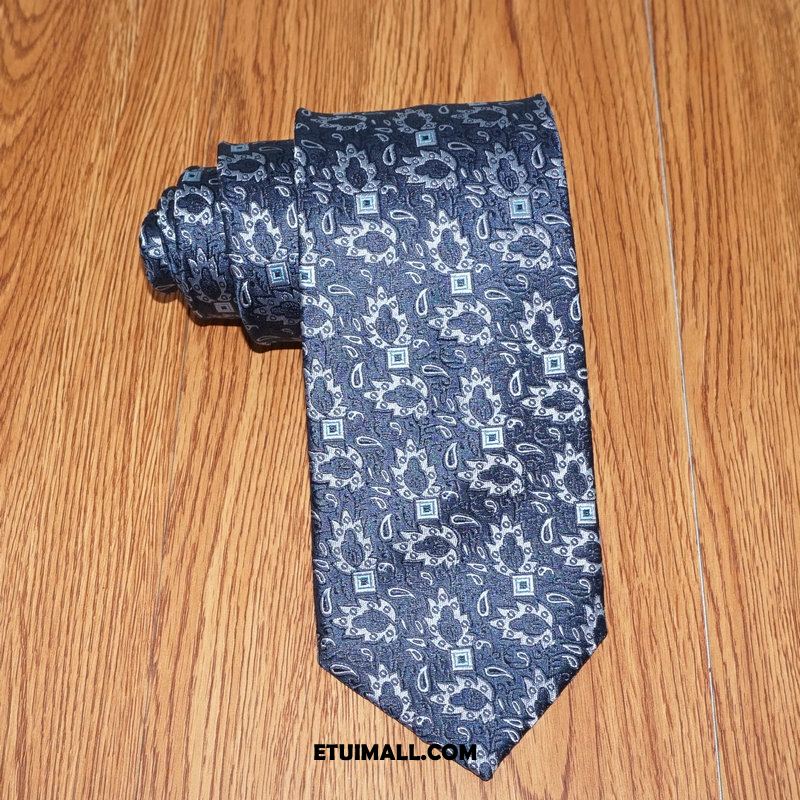 Krawat Sukienka Ciemno Jedwab Online, Krawat Męskie Biznes Nanometrów Blau