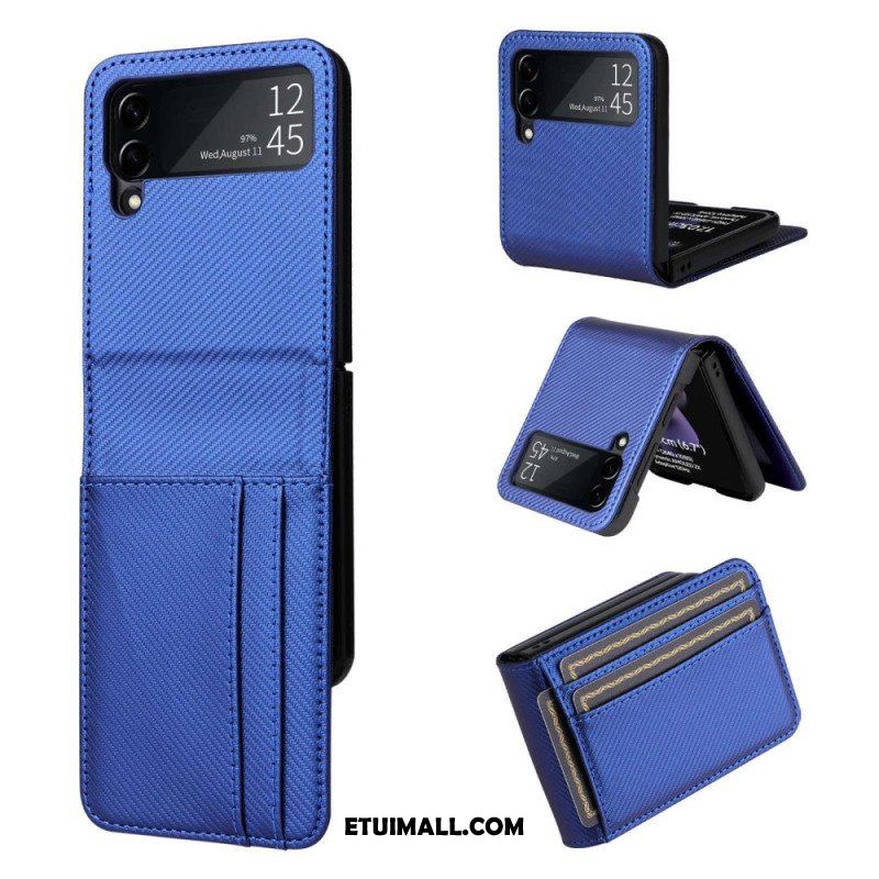 Case do Samsung Galaxy Z Flip 4 Etui Folio Etui Na Karty Retro Z Efektem Skóry