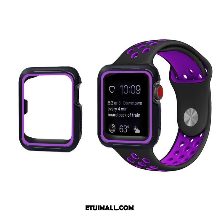 Etui Apple Watch Series 3 Ochraniacz Anti-fall Silikonowe Purpurowy Pokrowce Kup