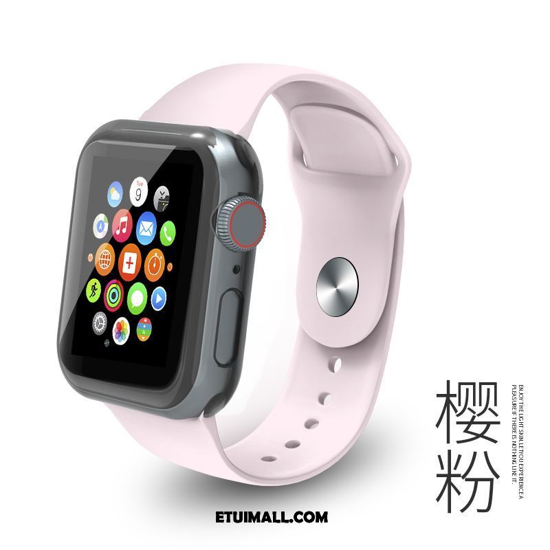 Etui Apple Watch Series 4 Moda Ochraniacz Osobowość Czarny Silikonowe Pokrowce Na Sprzedaż