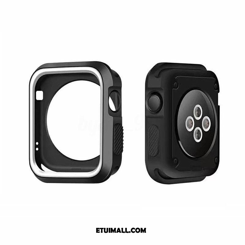 Etui Apple Watch Series 5 Granica Akcesoria Silikonowe Ochraniacz Anti-fall Obudowa Tanie