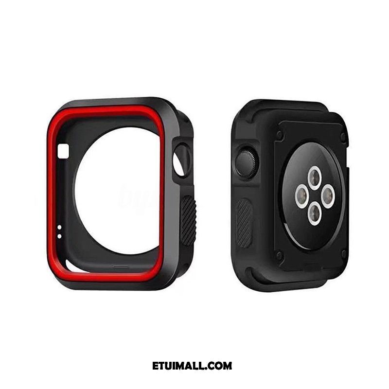 Etui Apple Watch Series 5 Granica Akcesoria Silikonowe Ochraniacz Anti-fall Obudowa Tanie