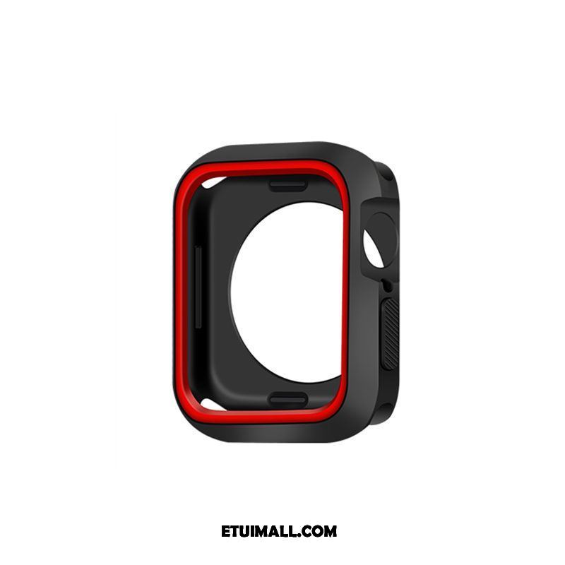 Etui Apple Watch Series 5 Kreatywne Czarny Bicolored Silikonowe Osobowość Pokrowce Online