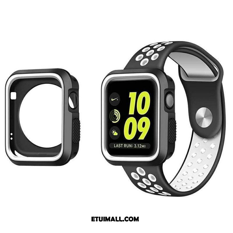 Etui Apple Watch Series 5 Ochraniacz Chłodzenie Silikonowe Sportowe Biały Pokrowce Na Sprzedaż