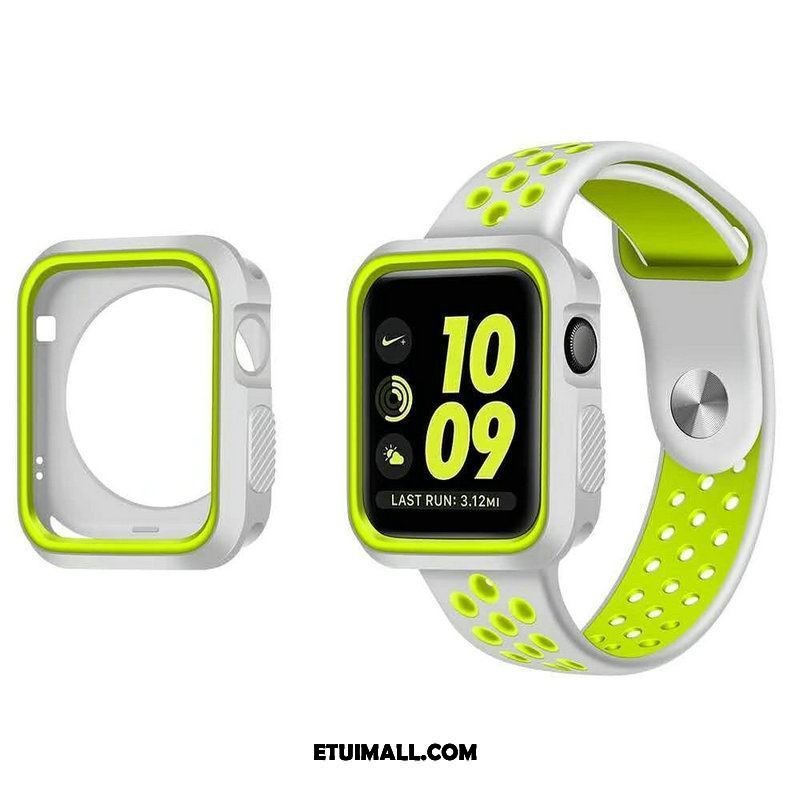 Etui Apple Watch Series 5 Ochraniacz Chłodzenie Silikonowe Sportowe Biały Pokrowce Na Sprzedaż