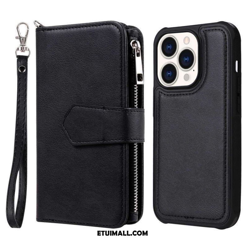 Etui Etui Folio do iPhone 14 Pro Portfel Portfel Z Możliwością Odpięcia