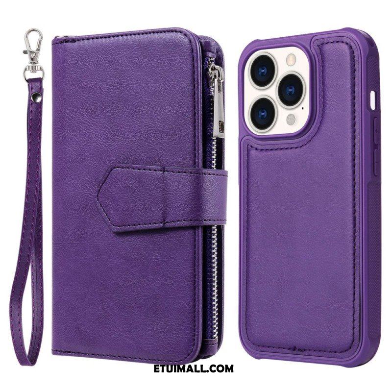 Etui Etui Folio do iPhone 14 Pro Portfel Portfel Z Możliwością Odpięcia