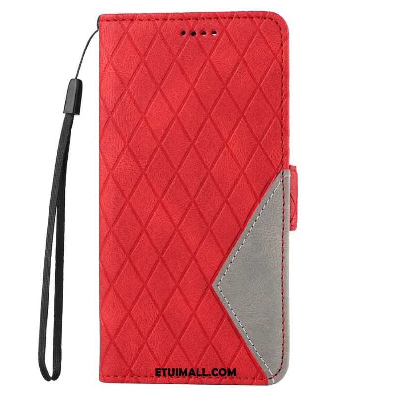 Etui Folio Do Samsung Galaxy A16 5g Wzór Paska W Kształcie Diamentu