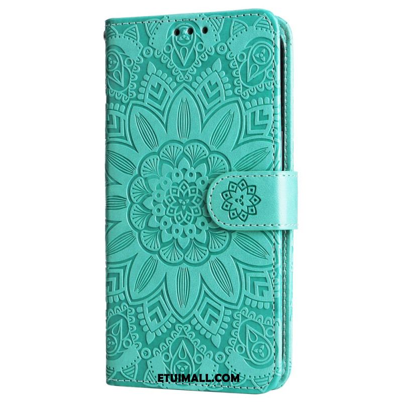 Etui Folio Do Samsung Galaxy S24 5g Ekstrawagancka Mandala Z Paskiem