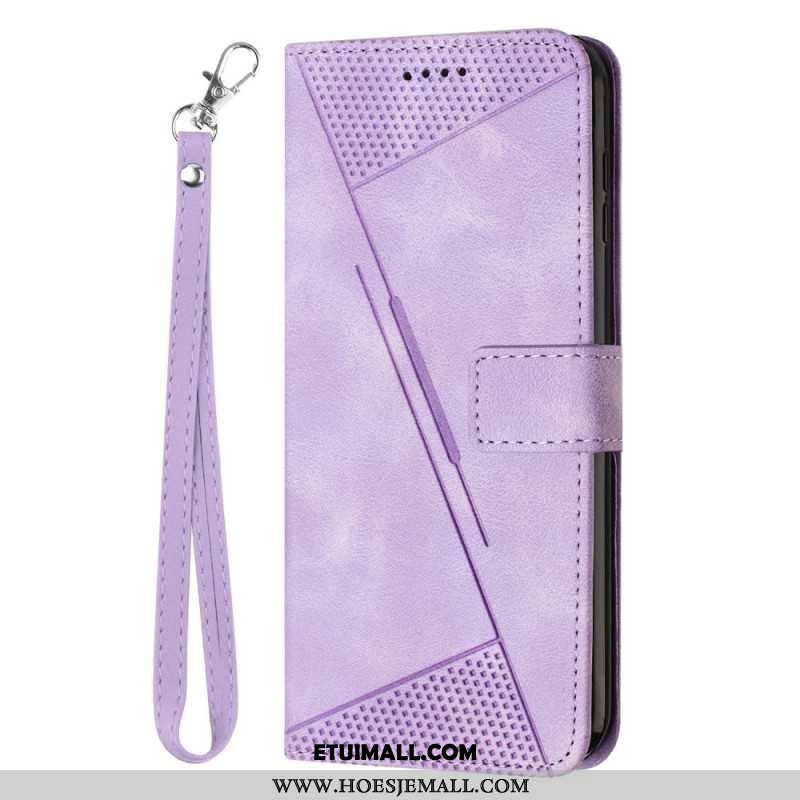 Etui Folio Do Samsung Galaxy S24 Fe Wzór Trójkątów