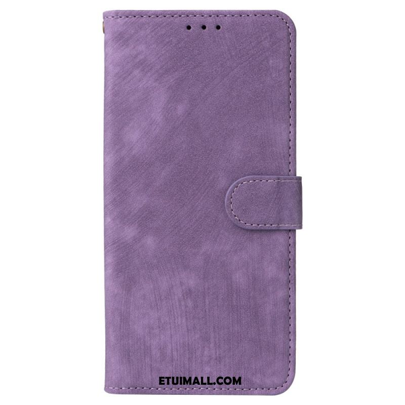 Etui Folio Oppo Reno 12 5g Efekt Zamszu Z Paskiem Etui Ochronne