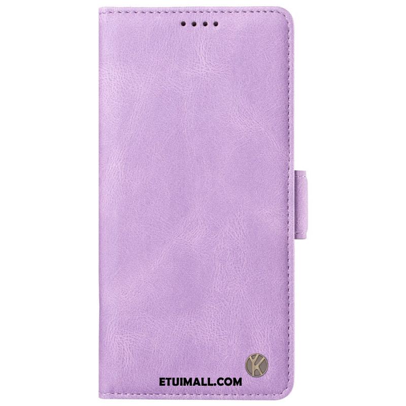 Etui Folio Oppo Reno 12 Pro 5g Efekt Zamszu Yikatu Etui Ochronne