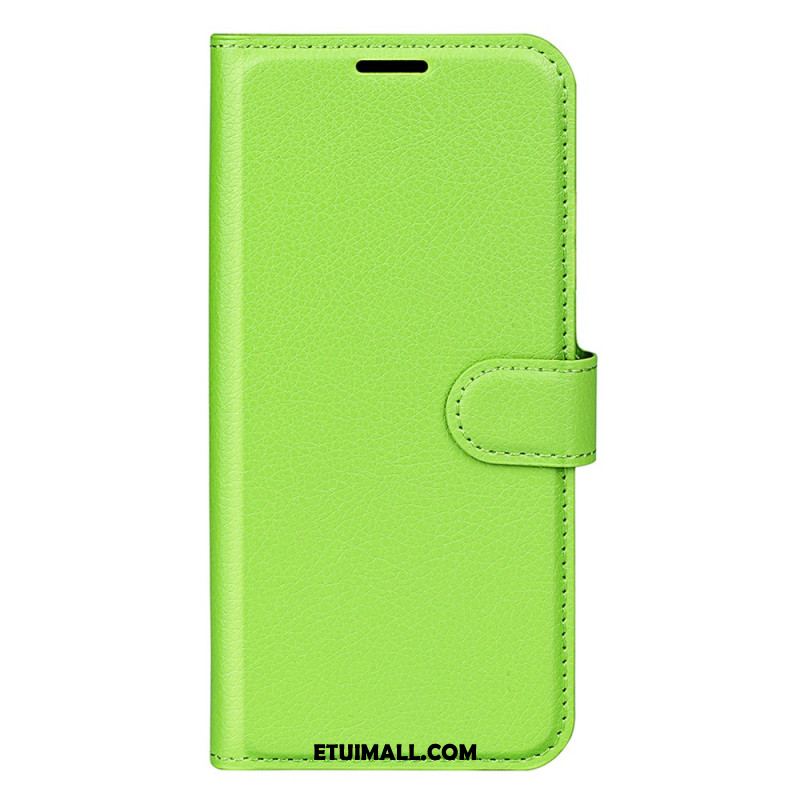Etui Folio Realme 12 Plus 5g Sztuczna Skóra Litchi