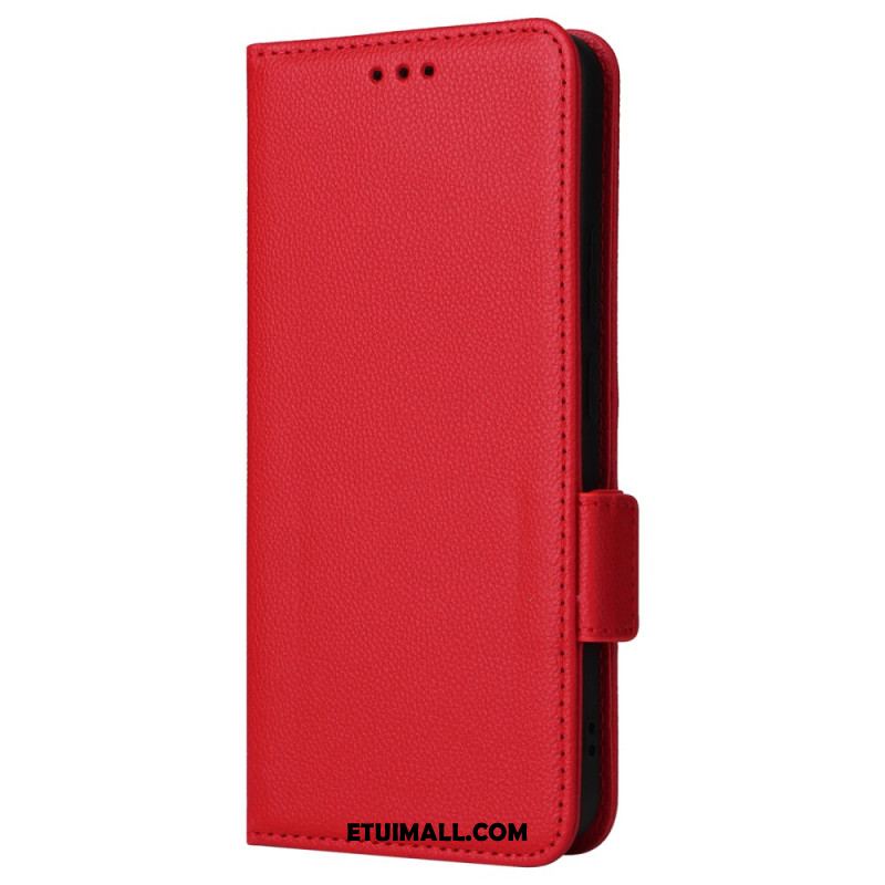 Etui Folio Realme 12 Plus 5g Tekstura Liczi Z Paskiem