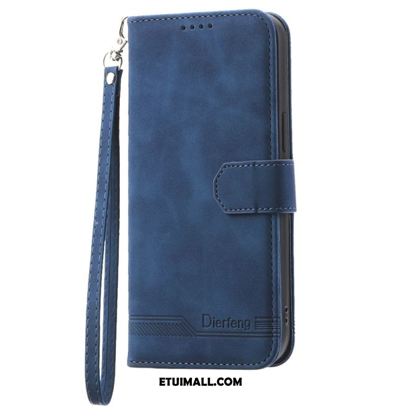 Etui Folio Samsung Galaxy A55 5g Pasek Ze Sztucznej Skóry Dierfeng
