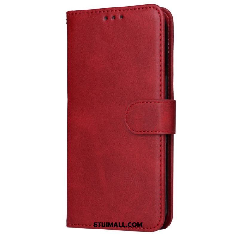 Etui Folio Samsung Galaxy S24 5g Efekt Skóry Z Paskiem Etui Ochronne