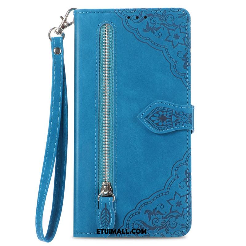 Etui Folio Samsung Galaxy S24 Ultra 5g Dyskretny Koronkowy Pasek Etui Ochronne