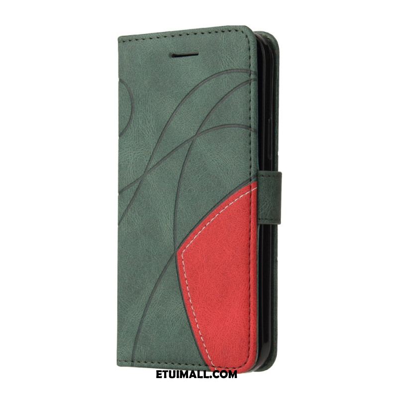 Etui Folio Xiaomi Redmi Note 13 4g Dwukolorowy Zygzak