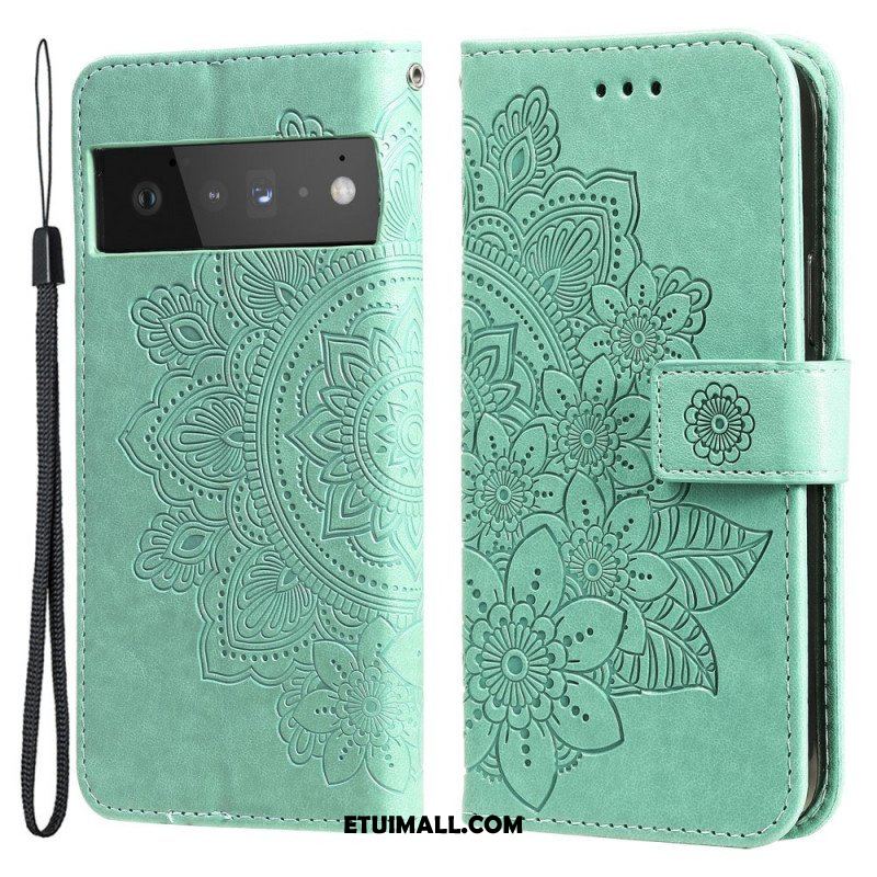 Etui Folio do Google Pixel 6 Pro Kwiatowa Mandala