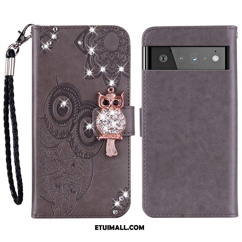 Etui Folio do Google Pixel 6 Sowa Mandala I Urok