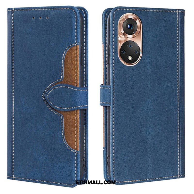 Etui Folio do Honor 50 Dwukolorowa Stylowa Sztuczna Skóra