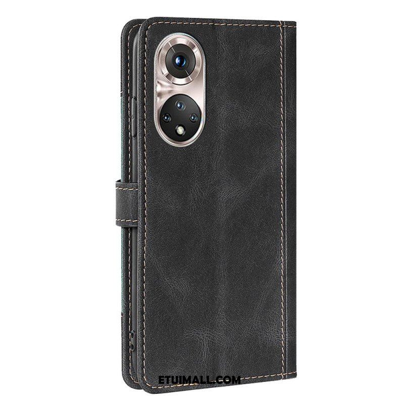 Etui Folio do Honor 50 Pro Pro Faux Leather Dwukolorowy Stylowy