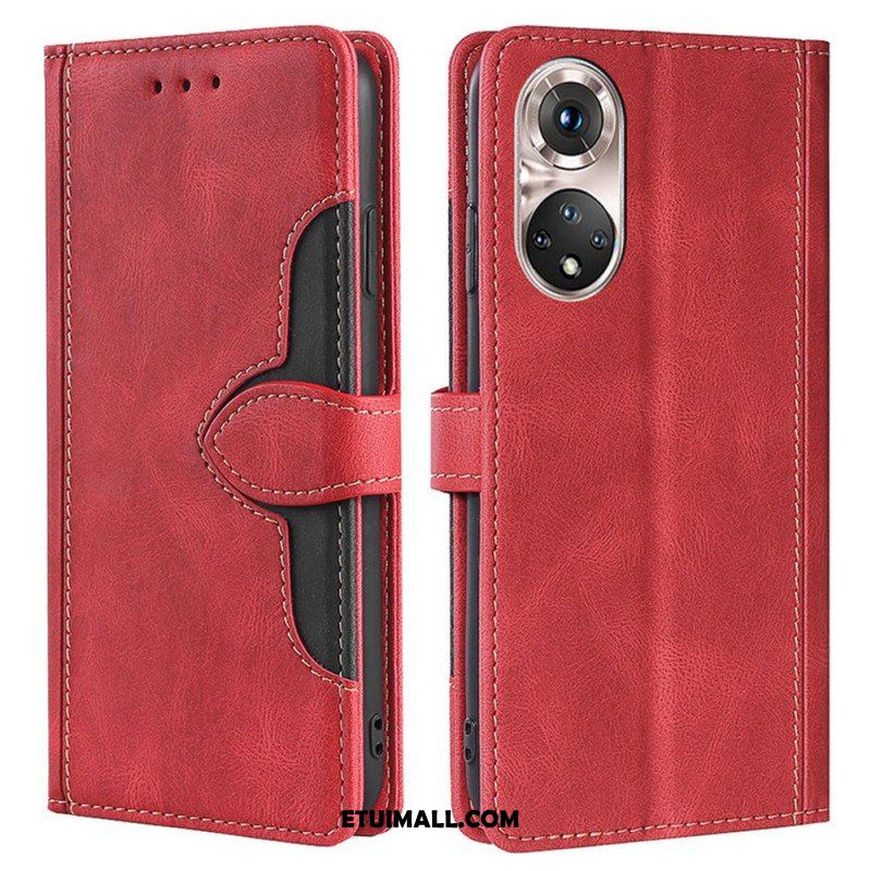 Etui Folio do Honor 50 Pro Pro Faux Leather Dwukolorowy Stylowy